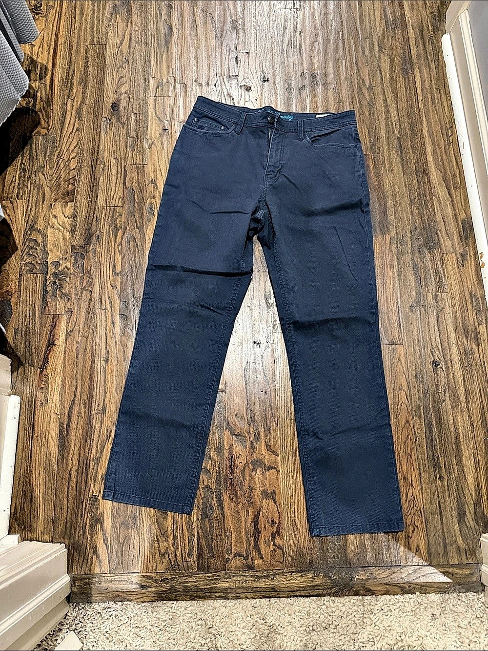 English Laundry Straight Leg Pants Blue Waist 32 x 30 Like New